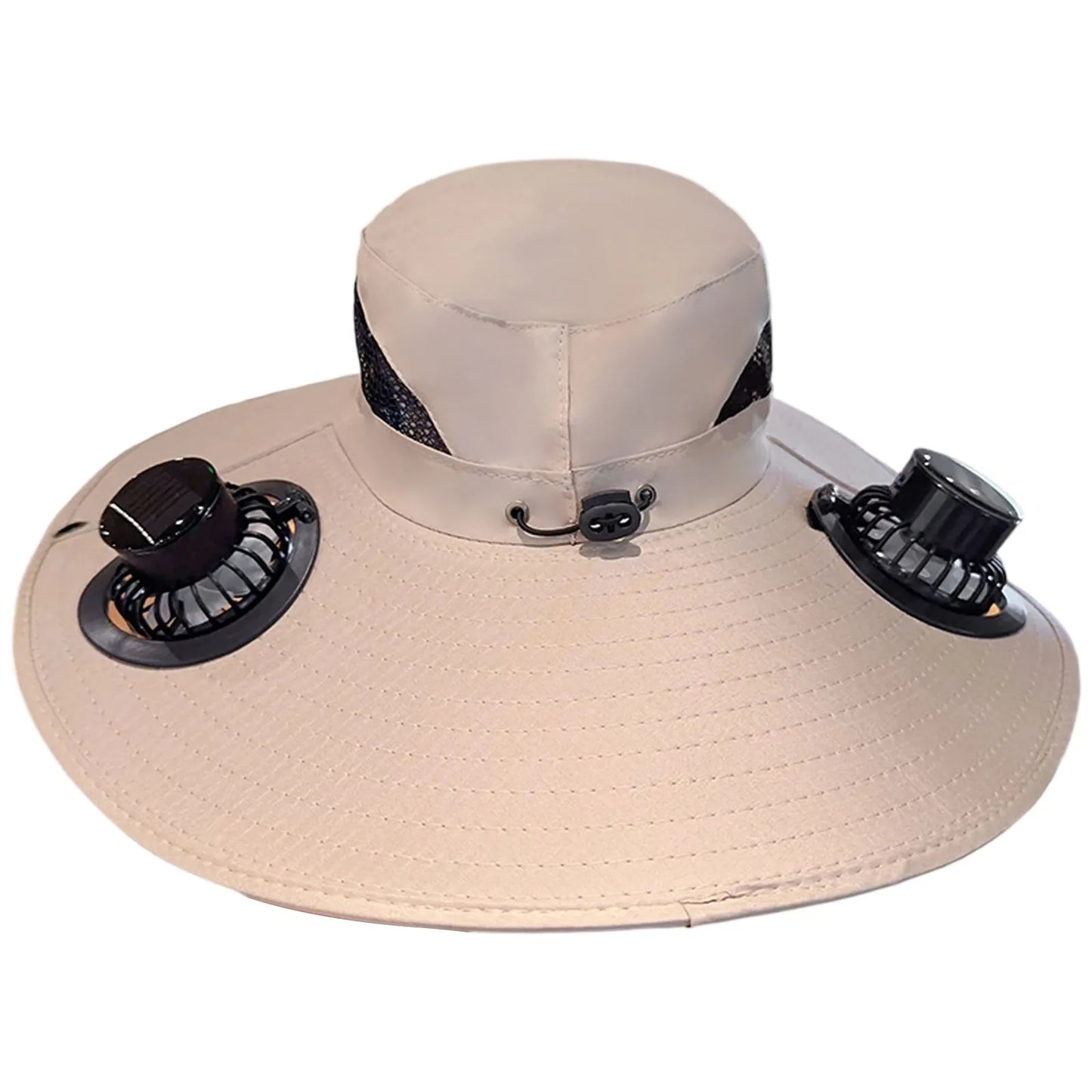 Solar Cooling Hat – Dual Fans, USB-C