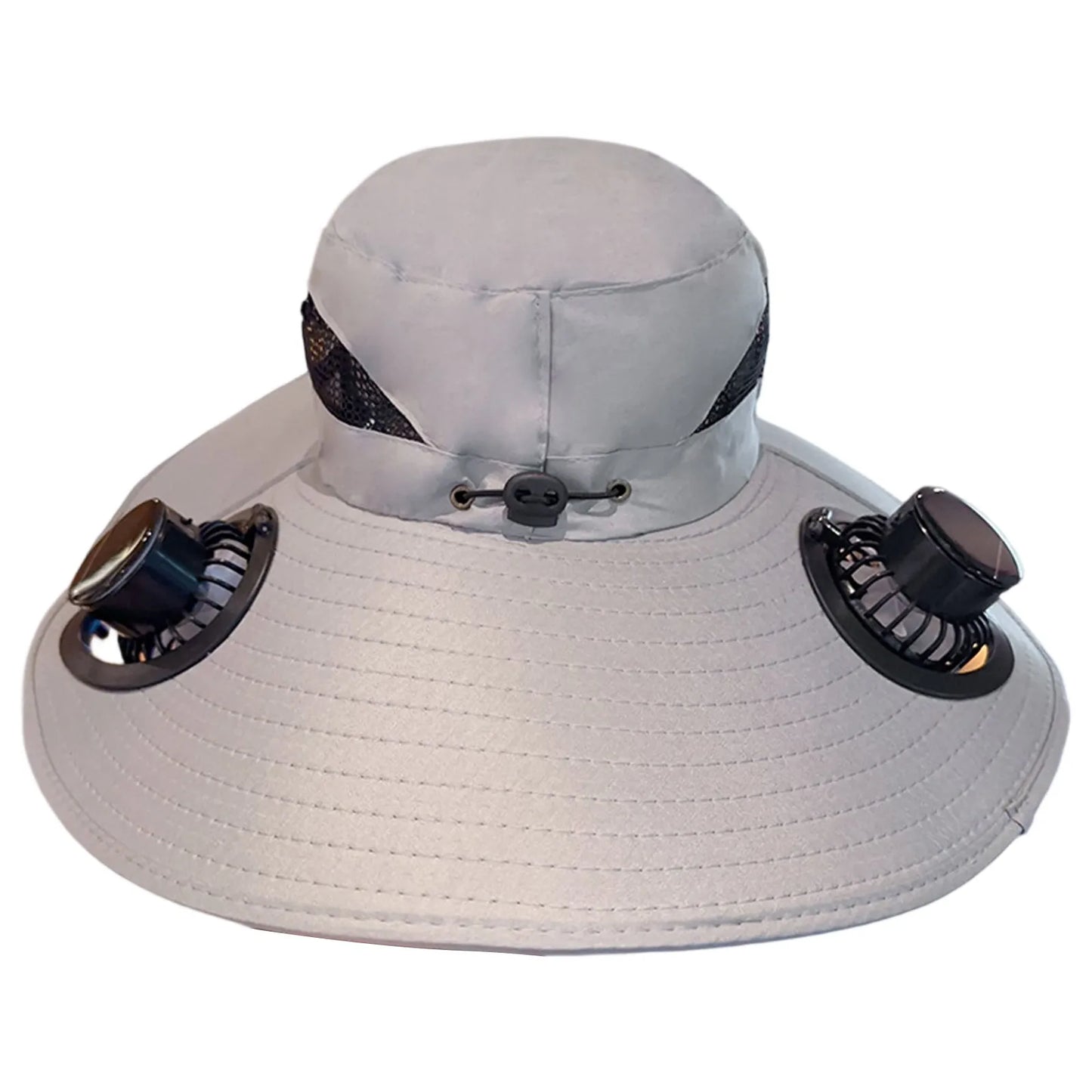 Solar Cooling Hat – Dual Fans, USB-C