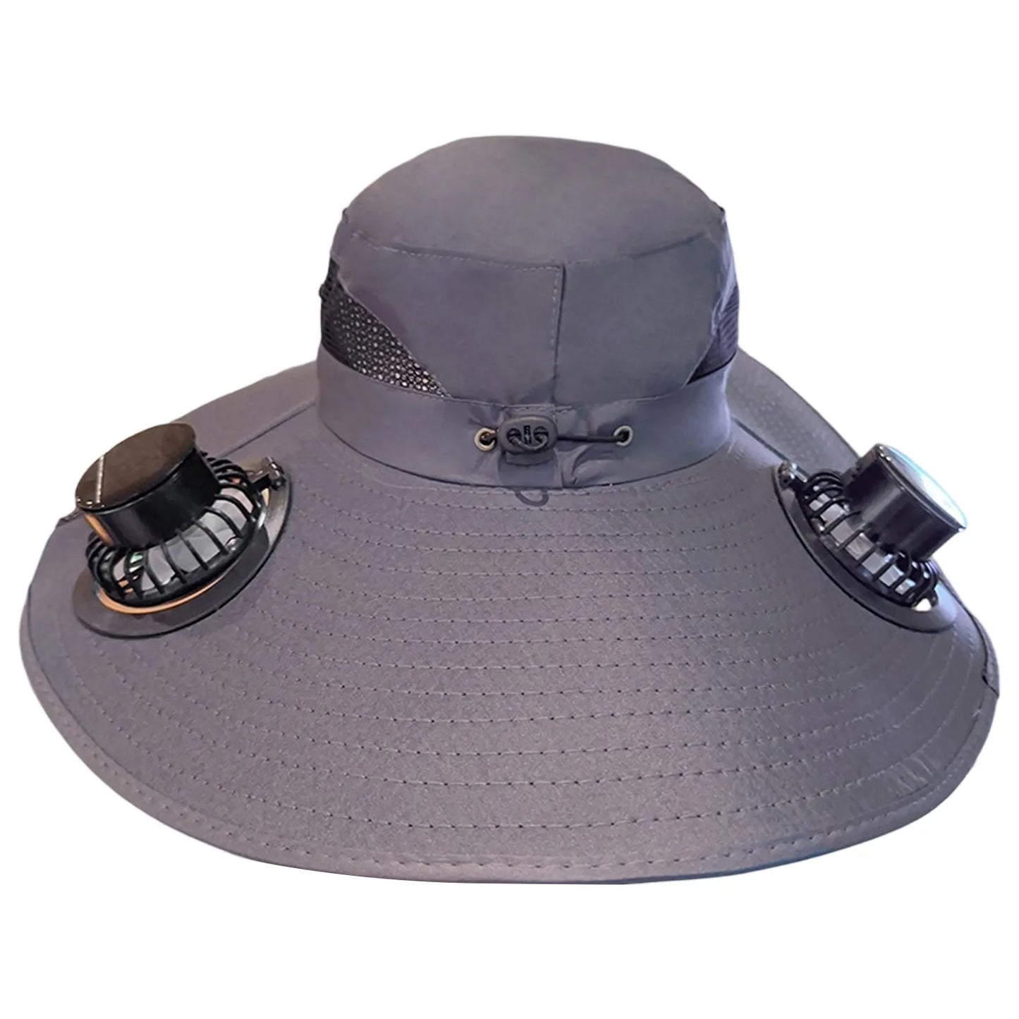 Solar Cooling Hat – Dual Fans, USB-C