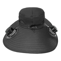 Solar Cooling Hat – Dual Fans, USB-C