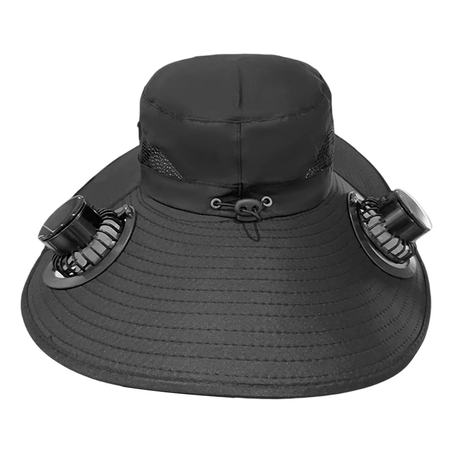 Solar Cooling Hat – Dual Fans, USB-C